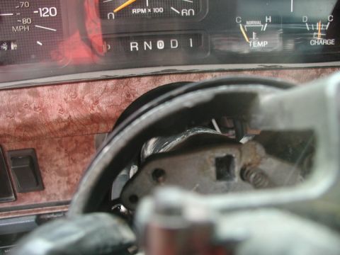 1985 Ford Bronco - Not knowing how long it was, I tried to drive it out the other side, but it bottomed out.