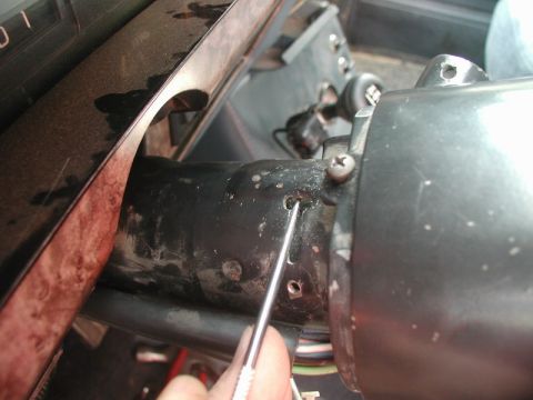 1985 Ford Bronco - Then used a pick to pry it out.