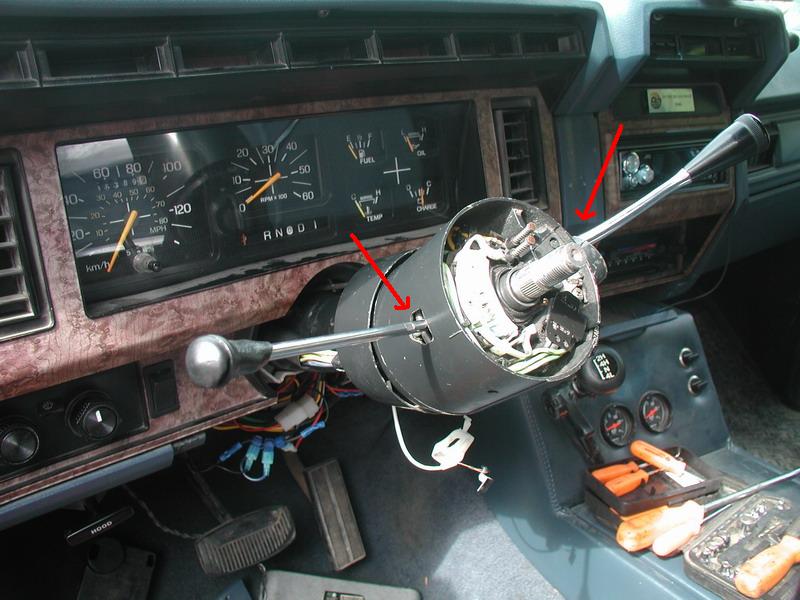 Re-install the transmission and signal lever's.