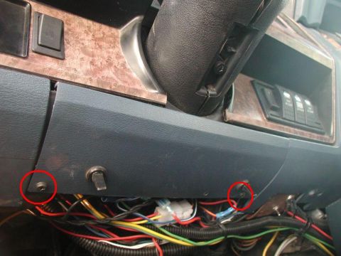 1985 Ford Bronco - Place the panel back and install the two screws