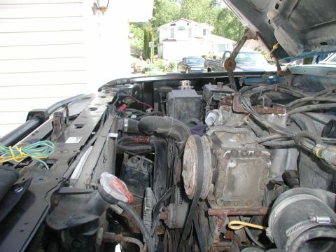 1985 Ford Bronco - Batteries removed.