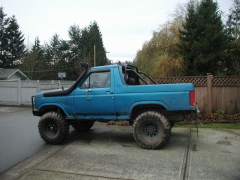 1985 Ford Bronco - It was a little cold this morning.