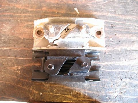 1985 Ford Bronco - I decided to cut open the mounting holes so I could use the Anchor mount until the Ford one arrives, which is 2 weeks away.
