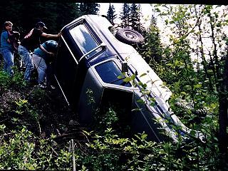 1985 Ford Bronco - Me and my friend's, as we pull out the C-6.