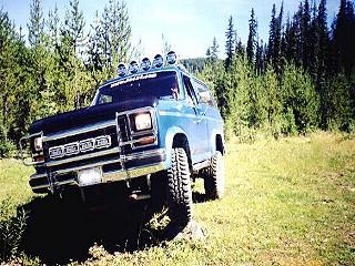 1985 Ford Bronco - Practicing my driving skills.