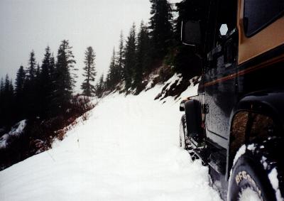 1985 Ford Bronco - This was the end of the road. The snow was too deep to go further.
