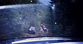 1985 Ford Bronco - Coming down the hill, I took a couple of in cab pictures of Ryan Gates, because he always takes the most difficult line.