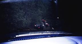 1985 Ford Bronco - Coming down the hill, I took a couple of in cab pictures of Ryan Gates, because he always takes the most difficult line.