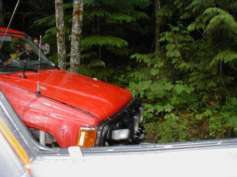1985 Ford Bronco - Greg has to take the only way (the difficult way) through. Good thing for ARB's.