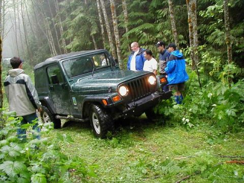 1985 Ford Bronco - John makes it through no problem.