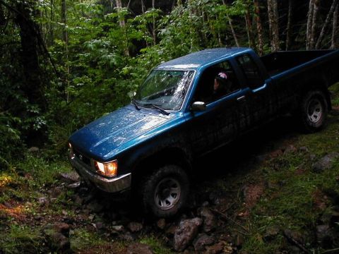 1985 Ford Bronco - In he goes.