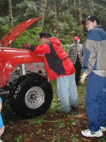1985 Ford Bronco - The only winch on the trail.
