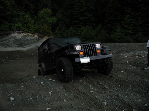 1985 Ford Bronco - Ed playing in the gravel pit.