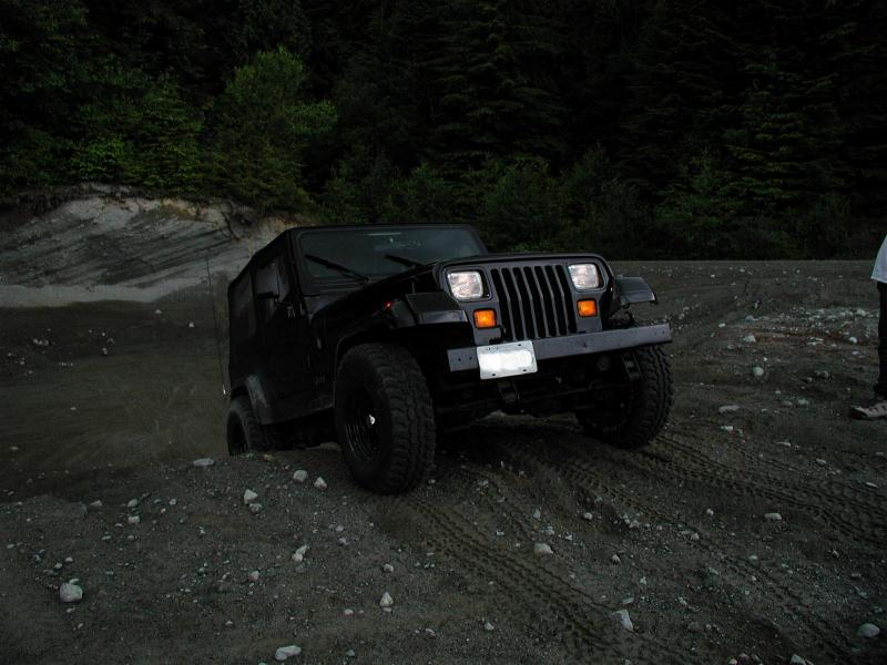 Ed playing in the gravel pit.