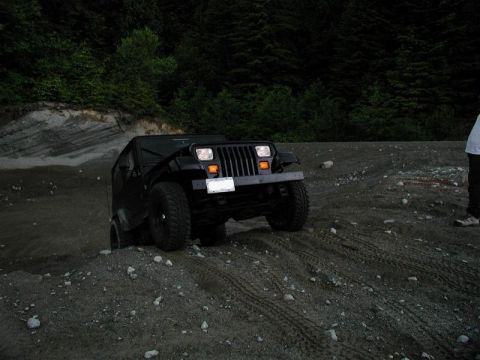 1985 Ford Bronco - Ed playing in the gravel pit.
