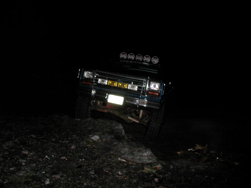 Me driving up the other rock.