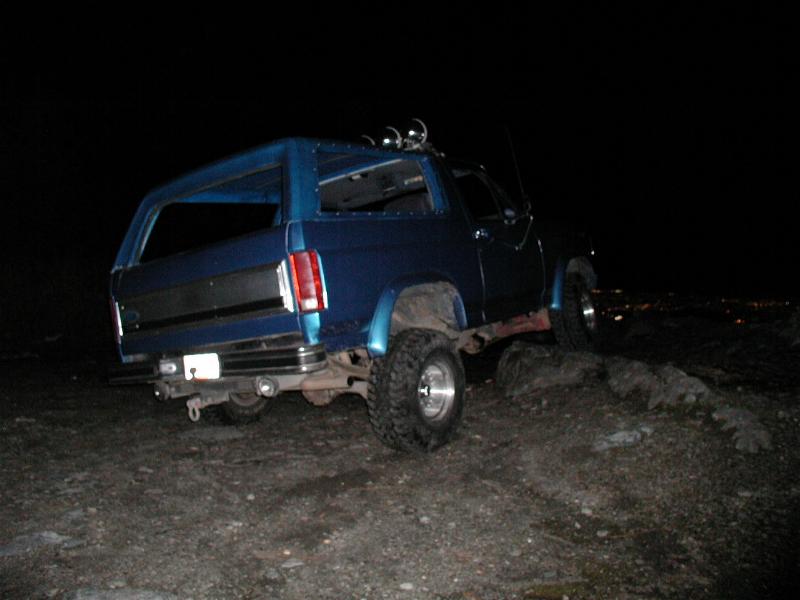 Me driving up the other rock.