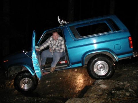 1985 Ford Bronco - That's a long way down.