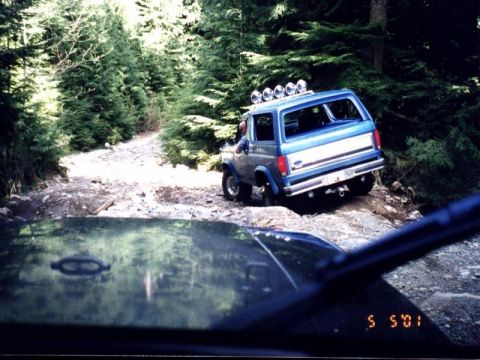 1985 Ford Bronco - This is the funnest part of the trail.