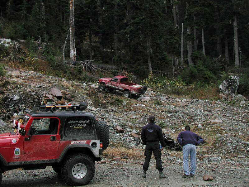 Doug tried to go up this loose rocky section.