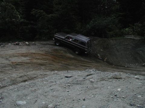 1985 Ford Bronco - Dave playing in the gravel pit.