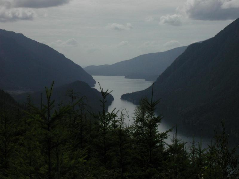From the lookout; looking South at Alouette Lake.