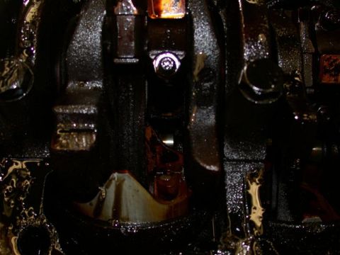 1985 Ford Bronco - This is the cracked piston with the bent rod.