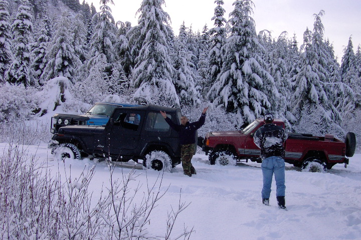 Ed showing us his snow dance.