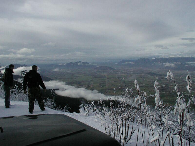 Luckily we caught a break in the weather and the view was beautiful. This shot is looking South West.