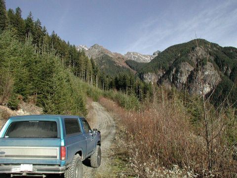 1985 Ford Bronco - Looking more North. I believe this is Welch Peak.