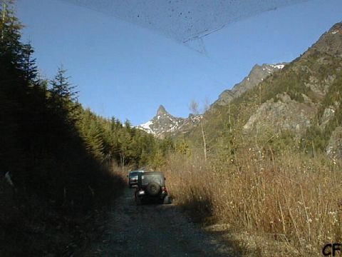 1985 Ford Bronco - I believe the peak ahead is Baby Munday Peak. We are hoping to get as close to it as possible.