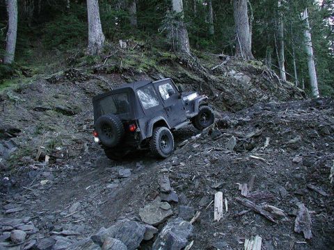 1985 Ford Bronco - And he climbs out.