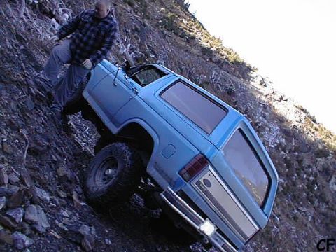 1985 Ford Bronco - A little trick photography.