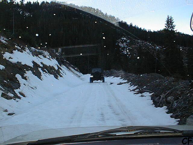 Finally, some snow at 5000'.
