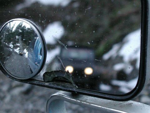 1985 Ford Bronco - My trick mirror shot didn't quite turn out the way I wanted it to.
