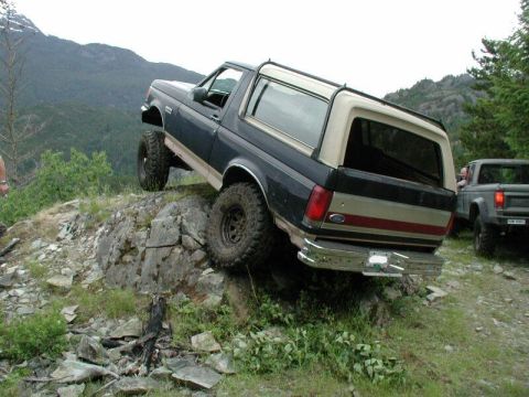 1985 Ford Bronco - Tracy takes a shot.
