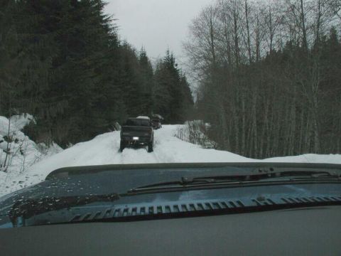 1985 Ford Bronco - Waiting for Doug to get himself un-stuck.