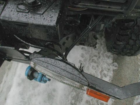 1985 Ford Bronco - Doug gave Kristian a tug and bent Kristian's front bumper.