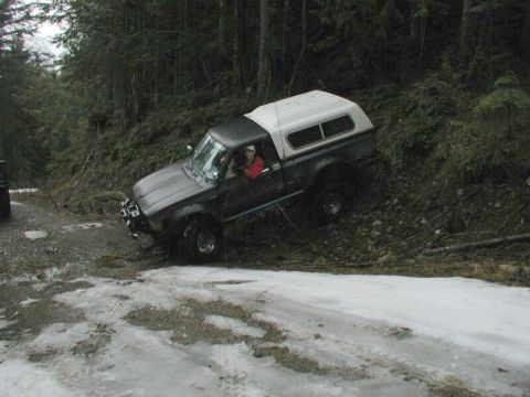 1985 Ford Bronco - Of course he has to show off a bit.