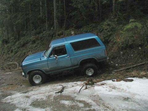 1985 Ford Bronco - Oh, it wasn't that steep. Bad camera angle :-)
