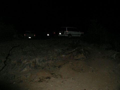 1985 Ford Bronco - All three trucks at the top of the look-out.