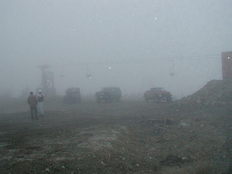 Visibility was minimal.