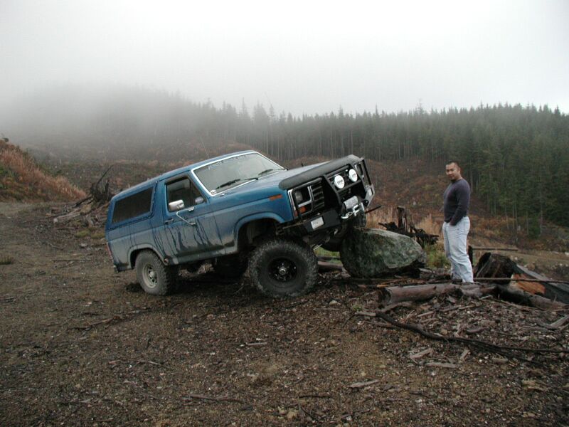 Ed poses next to the Bronco.