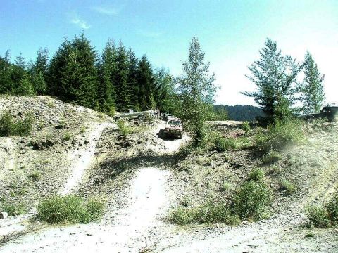 1985 Ford Bronco - Doug playing in the gravel pit.