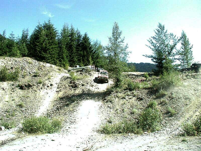 Doug playing in the gravel pit.