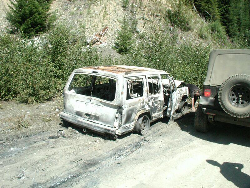 Unfortunately, we came across a fellow wheelers Cherokee that was reported stolen about one week ago.