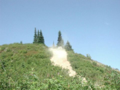 1985 Ford Bronco - Ed almost at the top.