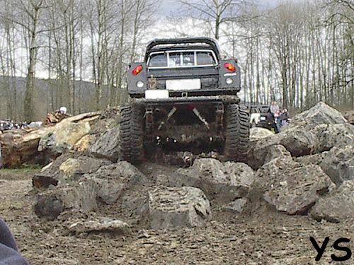 This guy made the rock pile look easy.