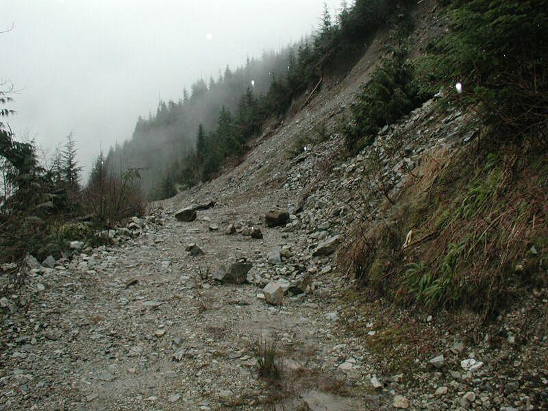 We just drove through that. There was one spot that we had to shovel and dig a bit to give me and Doug a bit of room.