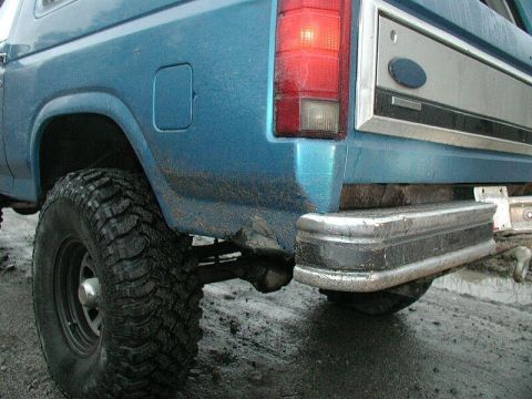 1985 Ford Bronco - No big deal though. I had plans to trim the rear quarters a bit anyways.